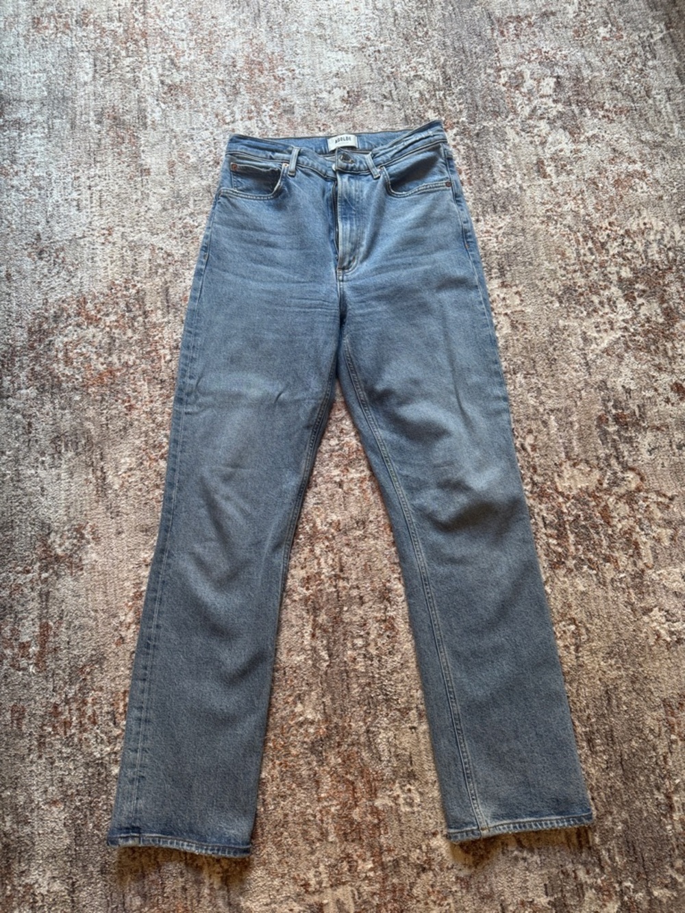 Agolde High Rise Stretch Stovepipe Jeans - Picture 3 of 6